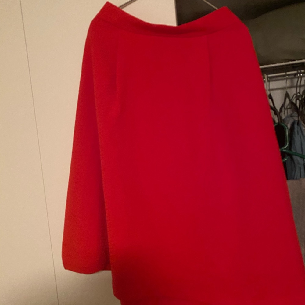 eva mendes for New York & Company Red Midi Skirt